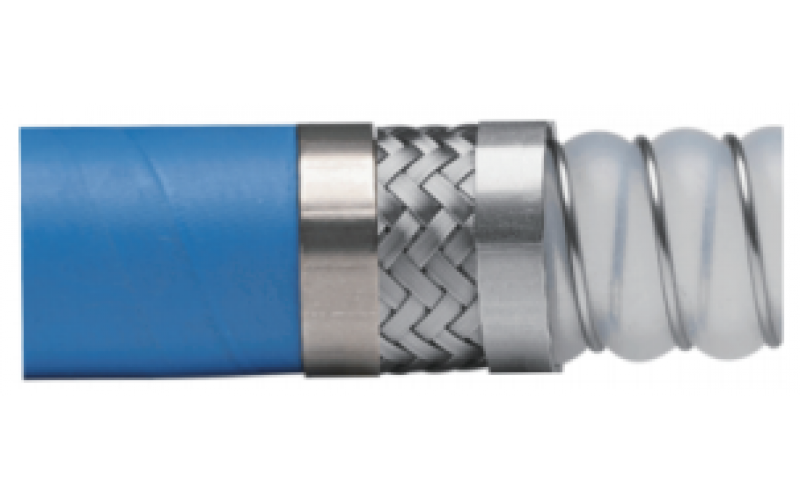 CRSR-淺波紋PTFE特氟龍橡膠包覆增強軟管